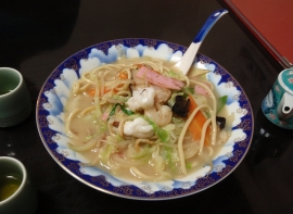 A local specialty noodle dish - Nagasaki Champon.  
