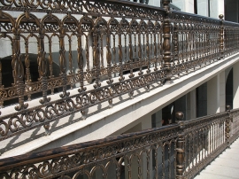 Ornate church railing