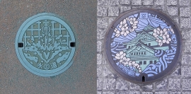 Osaka manhole cover designs